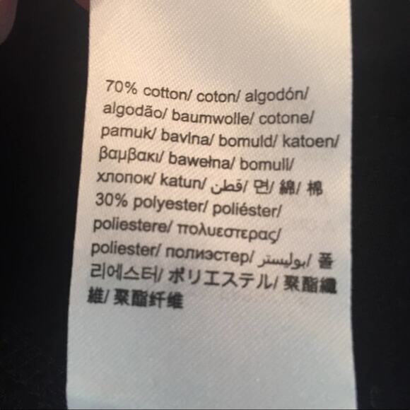 Calvin Klein Jeans L zip up sweater turtleneck gray black - Picture 8 of 8